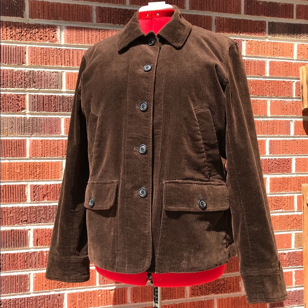 Ralph Lauren Brown Corduroy Barn Coat Liner Size L